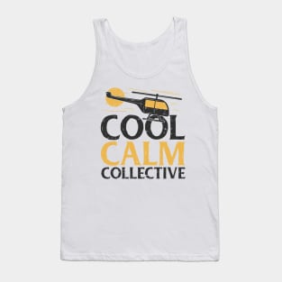 Cool calm collective - helicopter pilot Tank Top